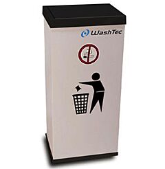 Affaldsbeholder med WashTec logo