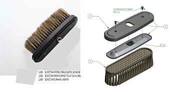 Vaskebørste/fod naturhår 60mm