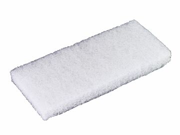 Hvid skurepad for holder